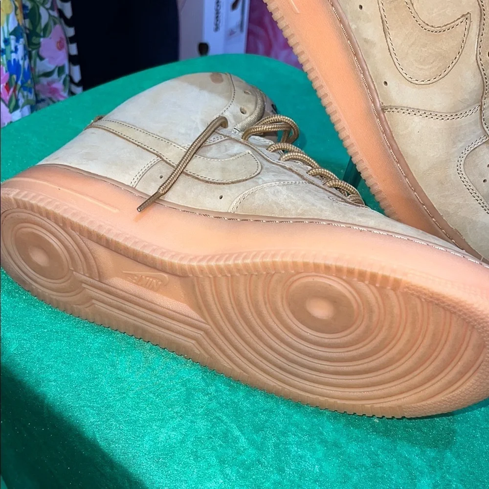 Nike Tan High-Top Sneakers $120